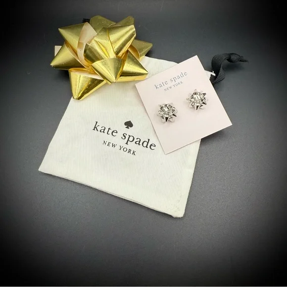 Kate Spade Silver-tone Bow Earrings - Picture 3 of 5